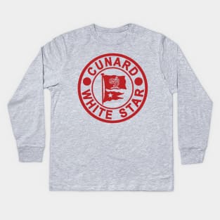 Cunard White Star Line Kids Long Sleeve T-Shirt